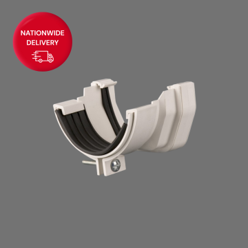 Brett Martin 114mm Square PVCu to Half Round Gutter Adaptor BR591W