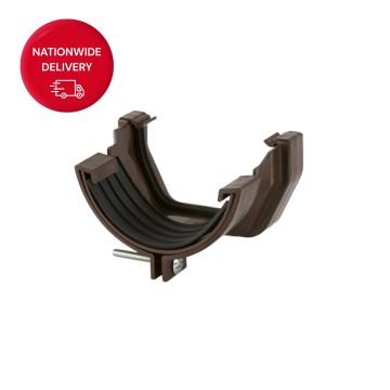 Brett Martin 114mm Square PVCu to Half Round Gutter Adaptor BR591BR