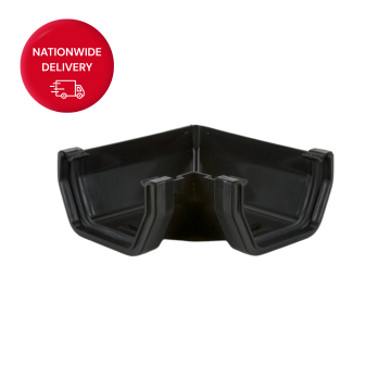 Brett Martin 114mm Square PVCu Gutter Angle 90 Degrees BR58B