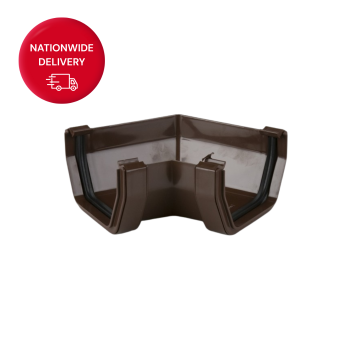 Brett Martin 114mm Square PVCu Gutter Angle 120 Degrees BR58/120BR