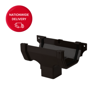 Brett Martin 114mm Square PVCu Gutter Running Outlet BR55B