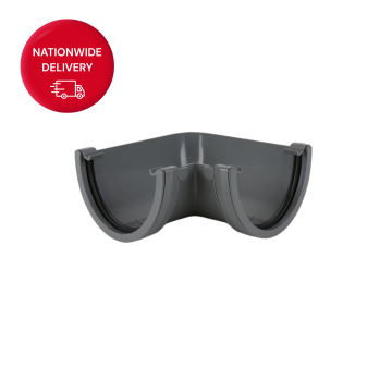Brett Martin 115mm Deepstyle Deepflow PVCu Gutter Angle 90 Degrees BR78AG