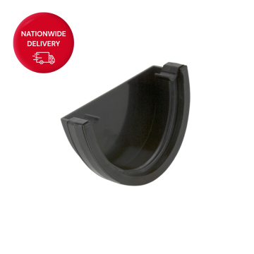 Brett Martin 115mm Deepstyle Deepflow PVCu Gutter External Stopend BR77B