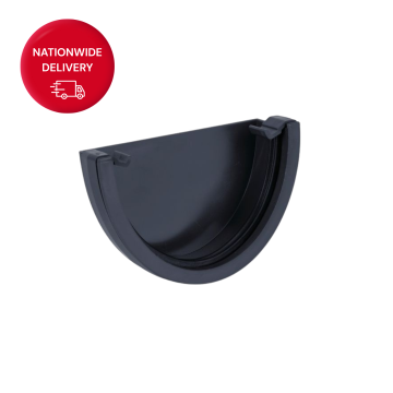 Brett Martin 115mm Deepstyle Deepflow PVCu Gutter External Stopend BR77AG