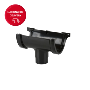 Brett Martin 115mm Deepstyle Deepflow PVCu Gutter Running Outlet BR75B