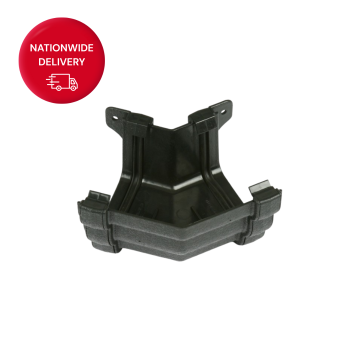 Brett Martin Prostyle 106mm Cast Iron Style PVCu External Gutter Angle 135 Degrees BR89ECI