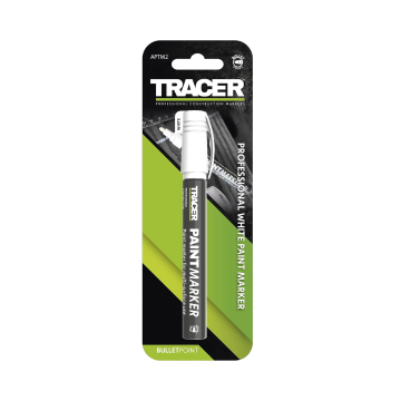 Tracer Construction Paint Marker White