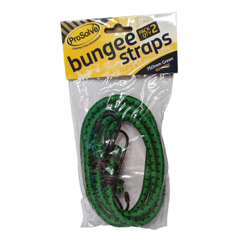 Pro Solve Bungee Straps Pair of 750mm Bungee Strap Green