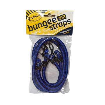 Pro Solve Blue Bungee Strap Pair 600mm 