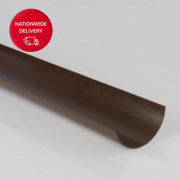 Brett Martin 112mm Roundstyle 4m Gutter Brown BR42BR