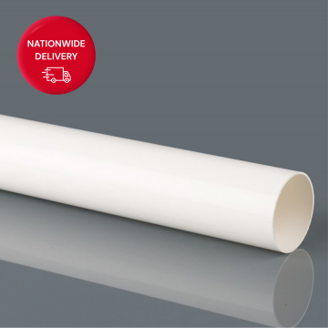 Brett Martin 68mm Round 2.5M Downpipe (White) BR201W