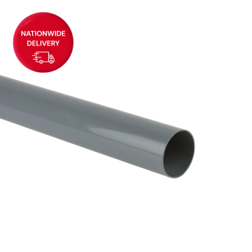 Brett Martin 68mm Round 4M Downpipe (Grey) BR203G