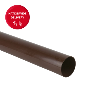 Brett Martin 68mm Round 4M Downpipe (Brown) BR203BR