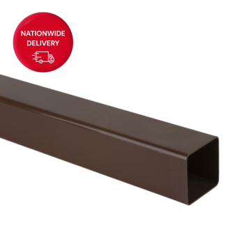 Brett Martin 65mm PVCu Square Downpipe 4m BR503BR