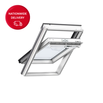 Velux Low Pitch SK06 114 x 118cm White Painted Centre Pivot 