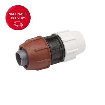 Plasson 32mm Trans Barrier Coupler x Metric