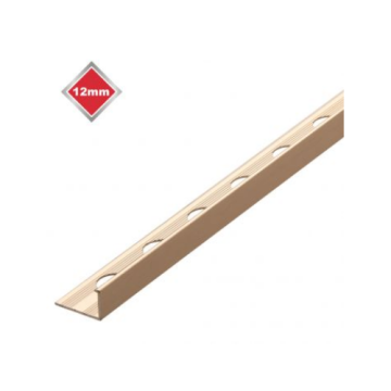 Tile Rite 12mm Stainless Steel Effect L Shape Trade Trim 