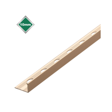 Tile Rite 10mm Stainless Steel Effect L Shape Trade Trim 