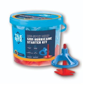 Tile Rite Big Spin Hurricane 5mm Deep Starter Kit (50 Caps + 150 Spacer Bases)