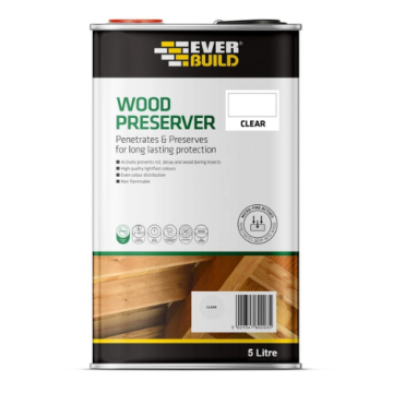 Sika Everbuild Clear Wood Preserver 5L 