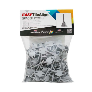 Azpects EASY Tile Align Grey Spacer Posts 5mm (Pack of 150) 