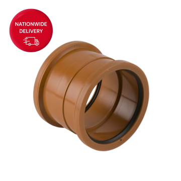 Brett Martin 110mm Double Socket PVCu Coupling B5001
