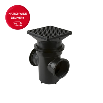 Brett Martin Square Top Back Inlet Roddable Bottle Gully 90º B1003