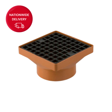 Brett Martin 110mm Square Hopper (160mm x 160mm Square Top) Solvent Socket B1061