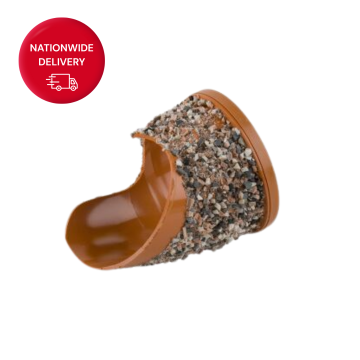 Brett Martin 110mm 30° 3/4 Section Left Hand Channel Branch Bend B2221