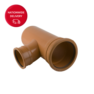Brett Martin 160mm 87 1/2° Double Socket Branch 110mm B7091