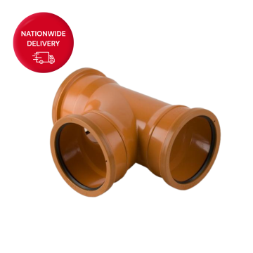 Brett Martin 110mm 87.5 Degree Triple Socket Branch B4081