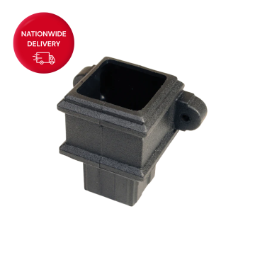 Brett Martin Cast Iron Style 65mm Square Pipe Coupler with Lugs BR506LCI