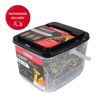 Velocity Premium Multi-Use Screws - PZ - Double Countersunk - Yellow 5mm x 70mm (Tub of 375)