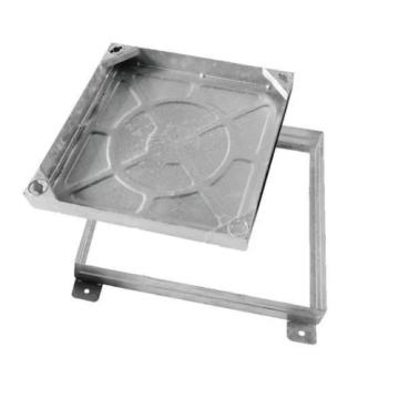 Wrekin Recessed Pavior Block Paving Manhole Cover Galvanised 300mm x 300mm – 10 TN
