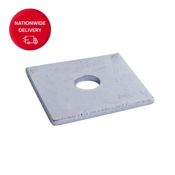 Timco Square Plate Washers - Zinc M10 x 50mm x 50mm x 3mm (30 Pieces) Timbag 