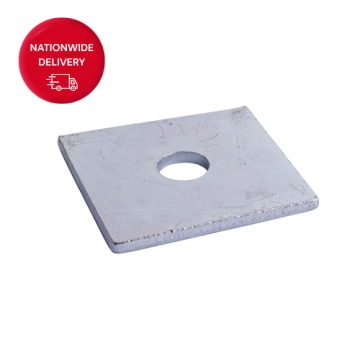 Timco Square Plate Washers - Zinc M16 x 50mm x 50mm x 3mm Timpac (2 Pieces) 