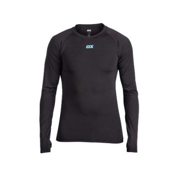 OX WORKWEAR BASE LAYER LONG SLEEVE TOP BLACK