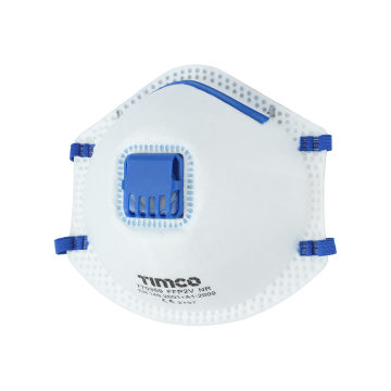 Timco FFP2 Moulded Masks with Valve (One Size)