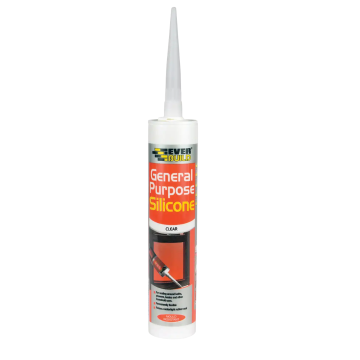 Sika Everbuild General Purpose Silicone Sealant Clear (280ml)