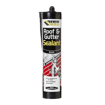 Sika Everbuild Everflex Roof and Gutter Sealant Black (295ml)