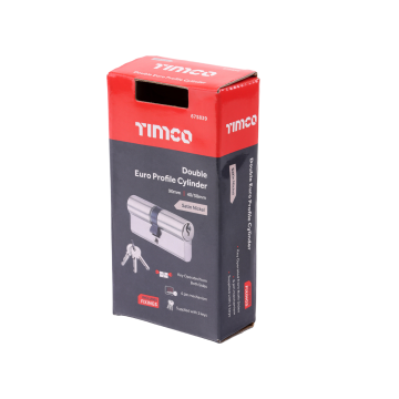 Timco Euro Profile Cylinder - Double - Satin Nickel 90 (40/50)