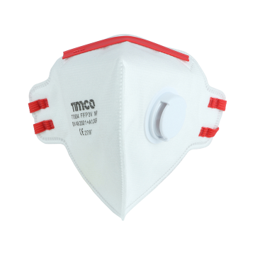 Timco FFP3 Fold Flat Masks with Valve One Size (Pack of 10)