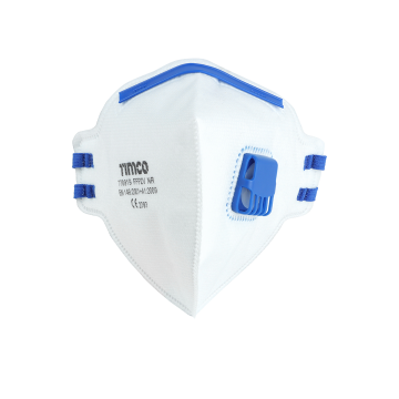 Timco FFP2 Fold Flat Masks with Valve One Size (Pack of 10)