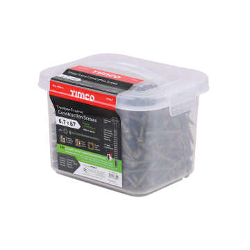 Timber Frame Construction & Landscaping Screws 6.7 x 87mm - Hex - Exterior - Green Organic