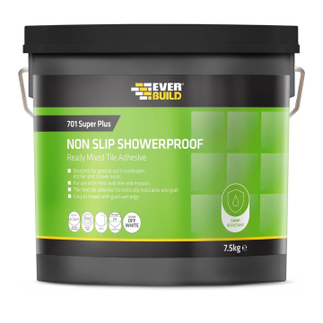 Everbuild 701 Super Plus Non Slip Tile Adhesive 7.5kg