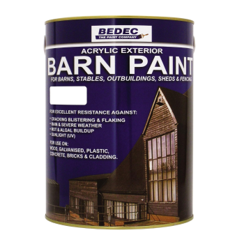 Bedec Barn Paint Matt Black 5L 