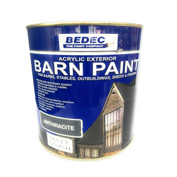 Bedec Barn Paint 2.5L Matt Anthracite 