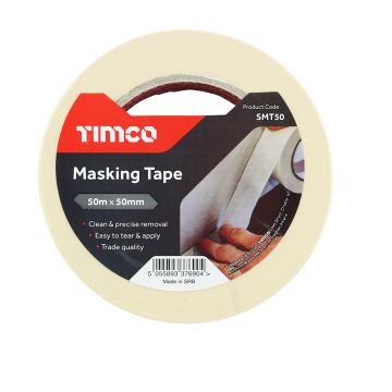 Timco Masking Tape - Cream 50mm x 50mm