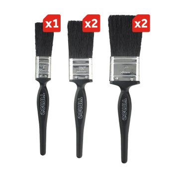 Timco Contractors Mixed Paint Brush Set (5 Pcs) 