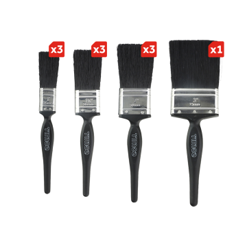 Timco Contractors Mixed Paint Brush Set 10Pcs